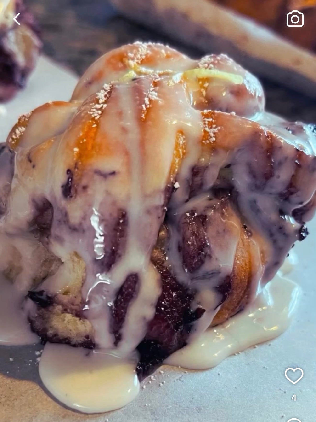 Blueberry Lemon Bun