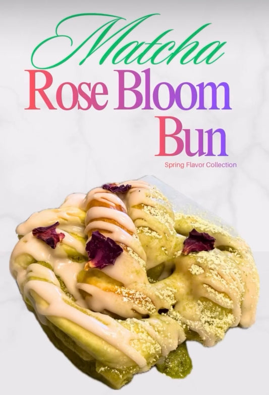 Matcha Rose Bloom Bun
