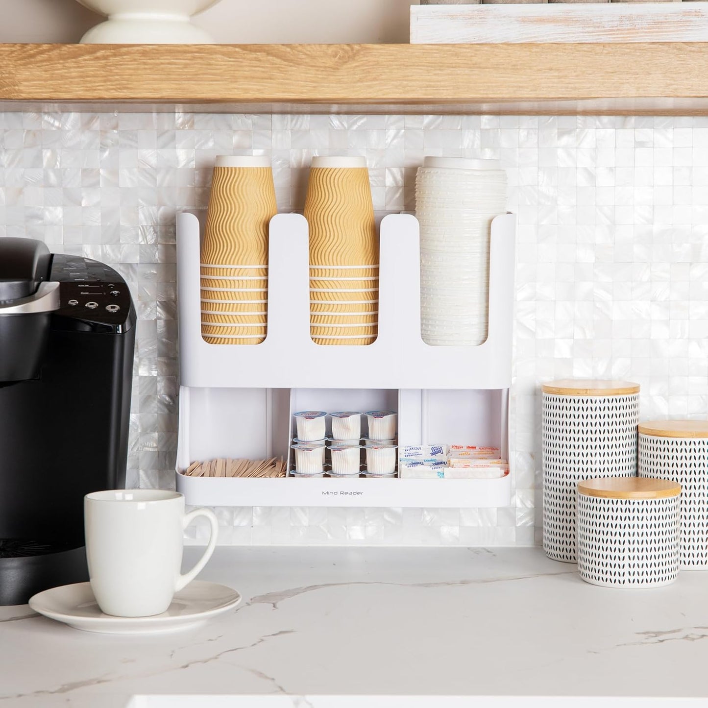 6 Compartment condiment and storage organizer - Mind Reader