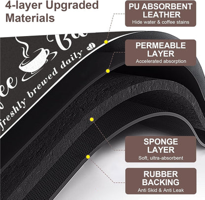 Absorbent Coffee Mat - CooRug