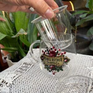 Glass Teacup with Steeper