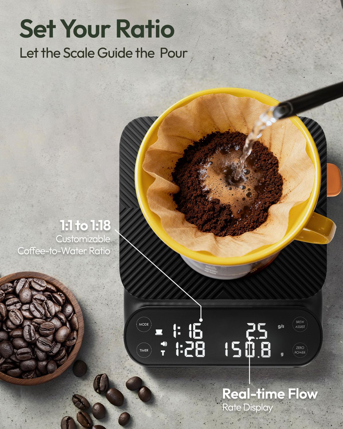 Coffee Scale with Timer - Maestri House