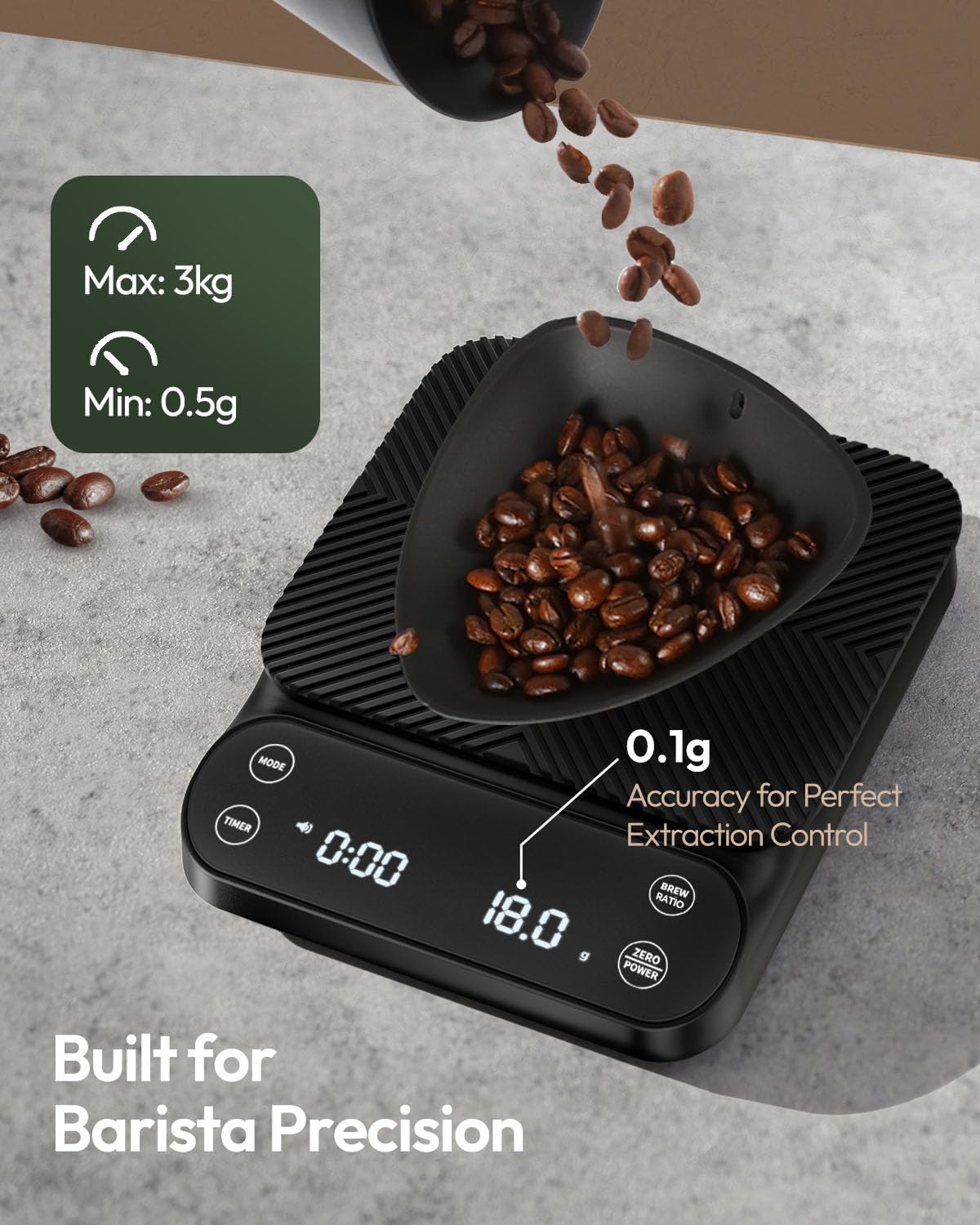 Coffee Scale with Timer - Maestri House