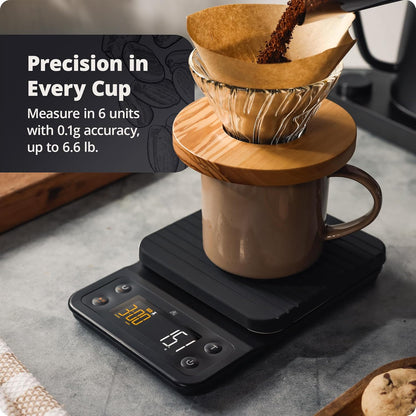 Digital coffee scale with timer - Greater Goods