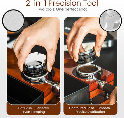 Espresso distributor and tamper - Cubaro