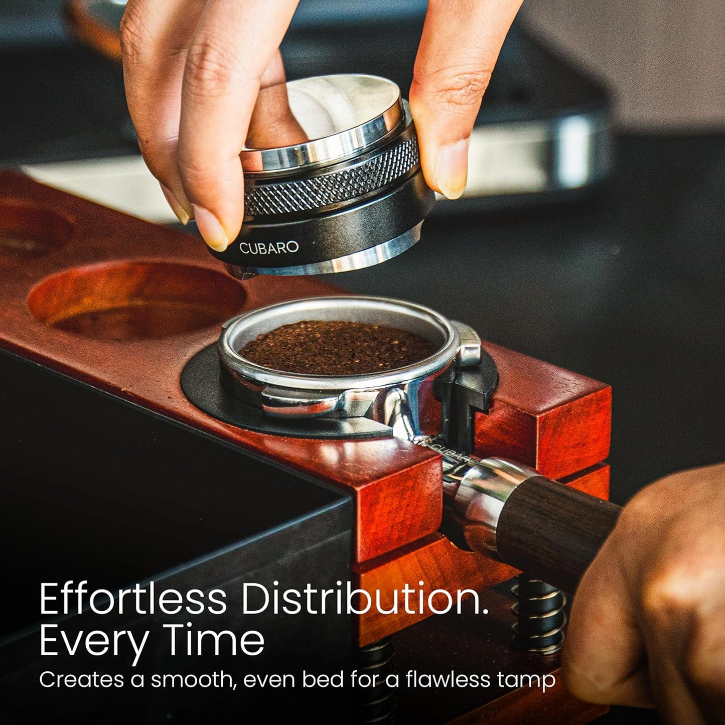 Espresso distributor and tamper - Cubaro