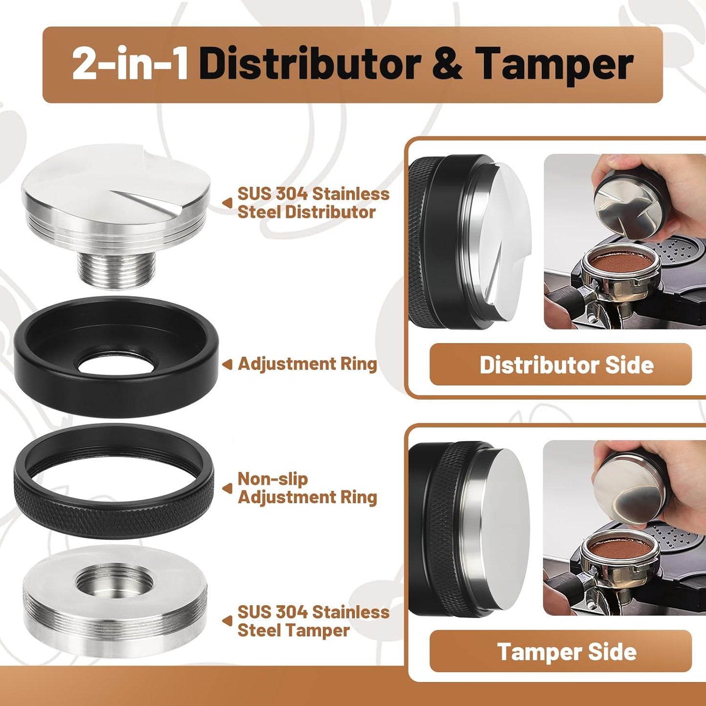 58mm Espresso tools kit - BUWILRQ