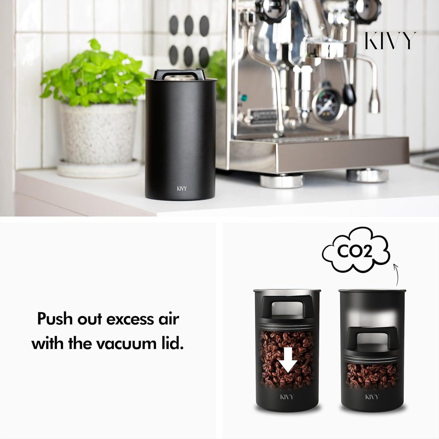 Vacuum Coffee Canister - KIVY