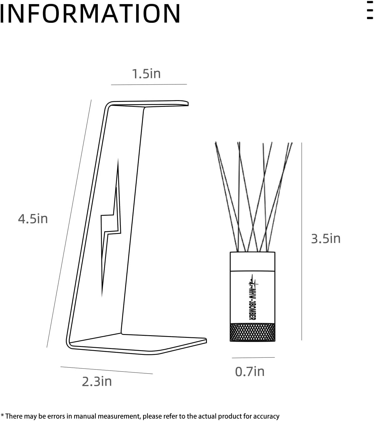 WDT with magnetic stand - MHW 3BOMBER